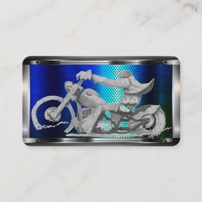 Motorcycle   Business Card (Front)