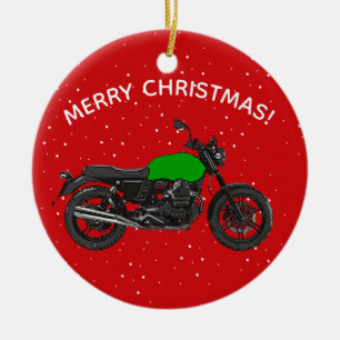 Motorcycle Ceramic Tree Decoration