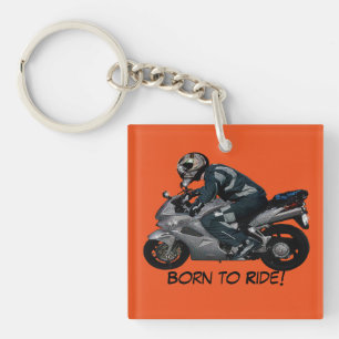 Motorcycle Champion Speedway Track Racer Key Ring