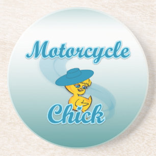 Motorcycle Chick #3 Coaster