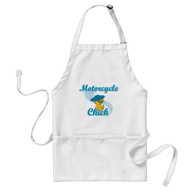 Motorcycle Chick #3 Standard Apron (Front)