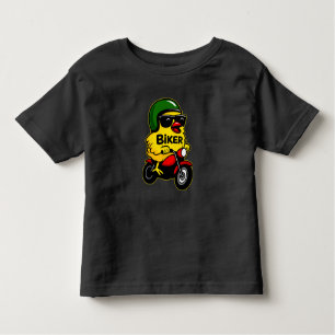 Motorcycle Chick Biker Toddler T-Shirt