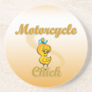 Motorcycle Chick Coaster