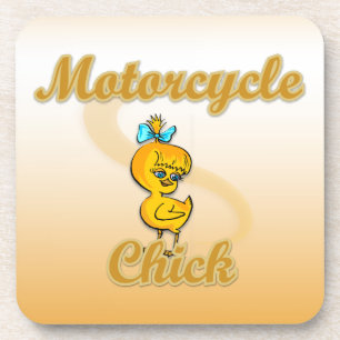 Motorcycle Chick Coaster