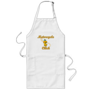 Motorcycle Chick Long Apron
