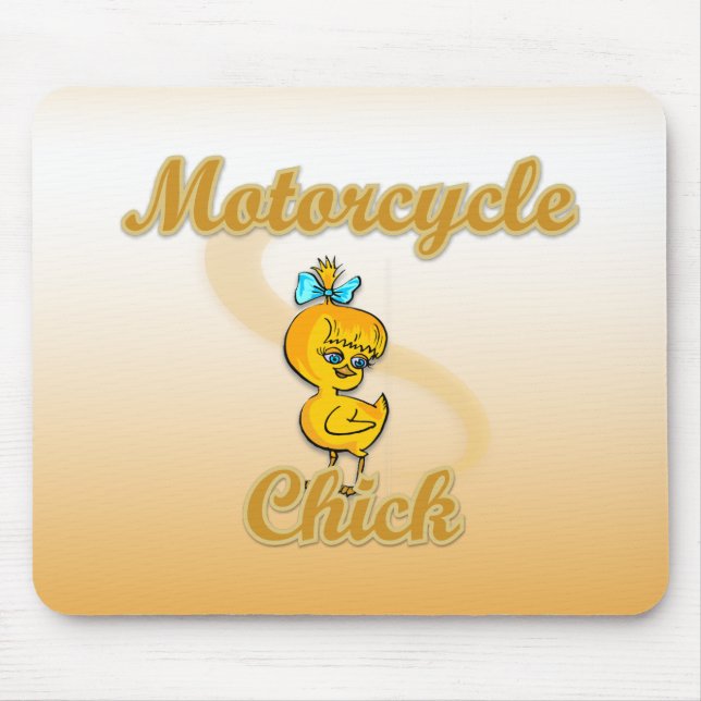 Motorcycle Chick Mouse Pad (Front)
