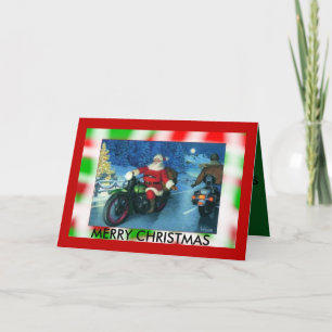 Motorcycle christmas card