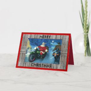 Motorcycle Christmas Card