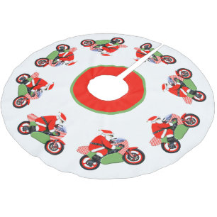 Motorcycle Christmas decor Brushed Polyester Tree Brushed Polyester Tree Skirt