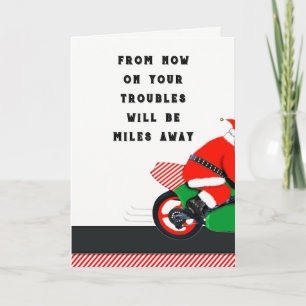 Motorcycle Christmas Holiday Card