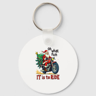 Motorcycle Christmas Ride Key Ring