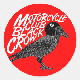 Motorcycle club classic round sticker