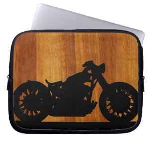 motorcycle . country style laptop sleeve