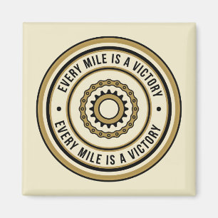 Motorcycle Distance Achievement Style Magnet