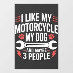 Motorcycle Dog Owner Humour
