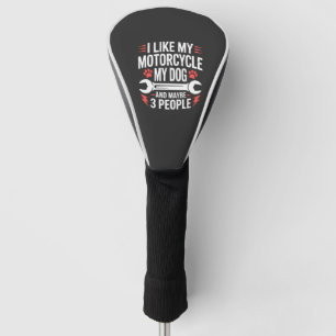 Motorcycle Dog Owner Humour Golf Head Cover