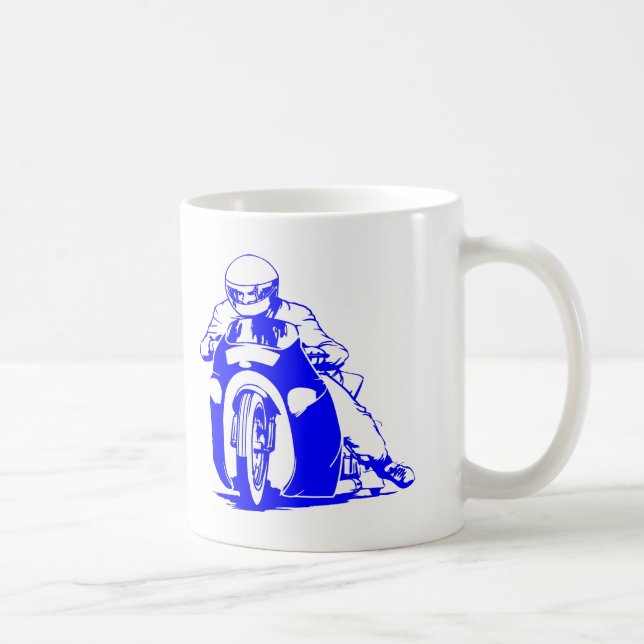 Motorcycle Drag Racing Coffee Mug (Right)