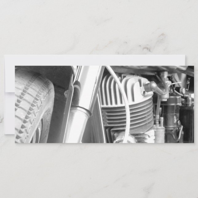 Motorcycle Engine Closeup (Front)