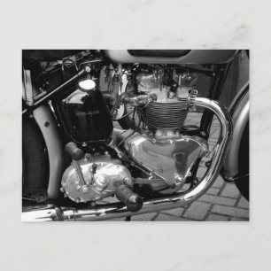 Motorcycle Engine Postcard