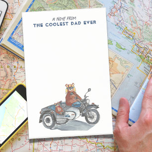Motorcycle Father's Day Coolest Dad Ever Post-it Notes