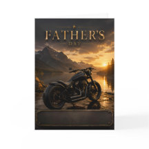 Motorcycle Father's Day Greeting Card