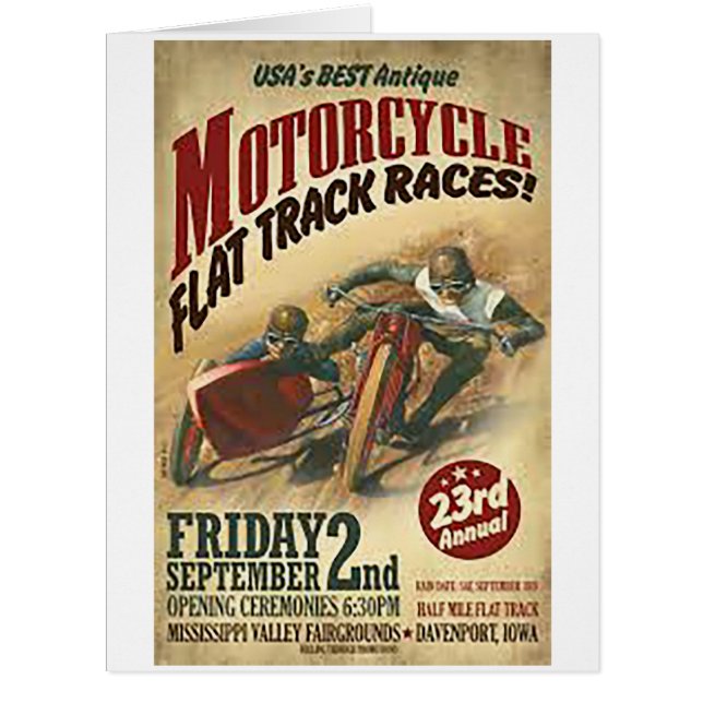 Motorcycle flat track races2 (Front)
