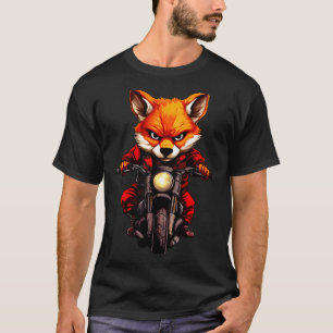 Motorcycle Foxes  T-Shirt