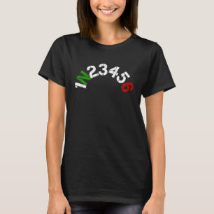 Motorcycle Gear Shift 1N23456 Motorbike Biker Tour T-Shirt