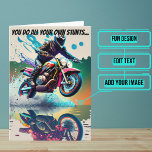 Motorcycle Get Well Funny Accident Card<br><div class="desc">When you are not feeling well it helps to know that someone cares. Send this to your loved one who is brave in the face of an accident or illness. Outside is a person on a motorcycle doing stunts but we are trying to make a little funny at the accident...</div>