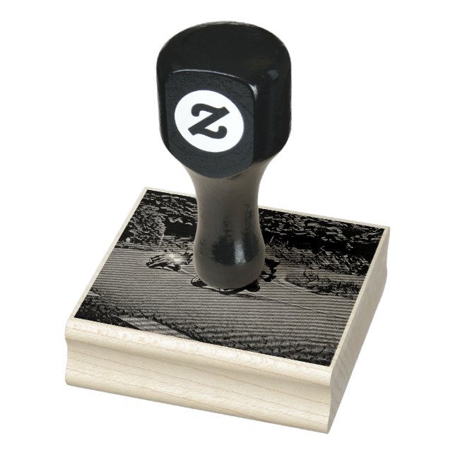 Motorcycle gift rubber stamp (Stamp)
