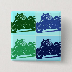 Motorcycle Gifts 15 Cm Square Badge
