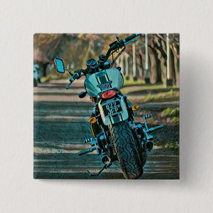 motorcycle gifts for boyfriend 15 cm square badge