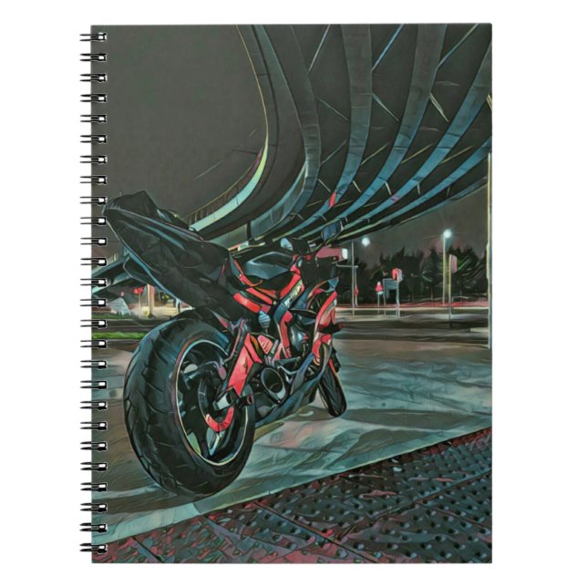 motorcycle gifts for boyfriend notebook (Front)