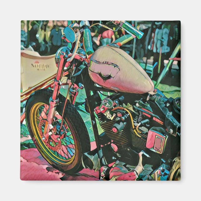 motorcycle gifts for dad magnet (Front)