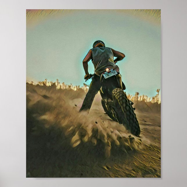 motorcycle gifts for dad poster (Front)