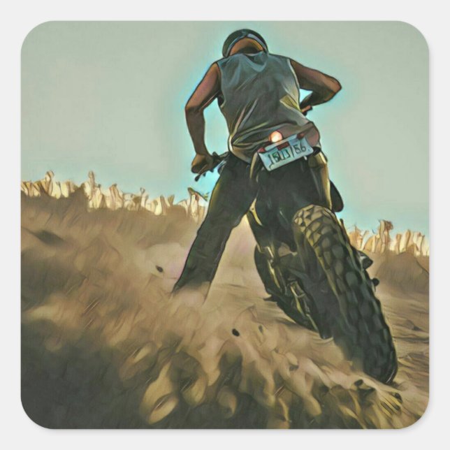 motorcycle gifts for dad square sticker (Front)