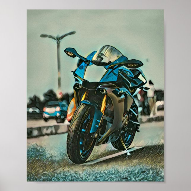 motorcycle gifts for him poster (Front)