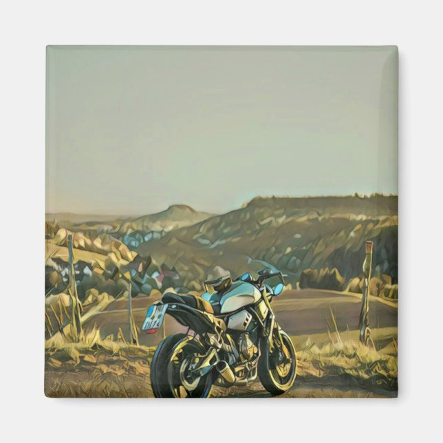 Motorcycle gifts magnet (Front)