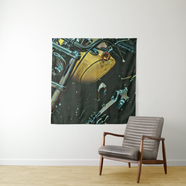 Motorcycle gifts tapestry (In Situ)