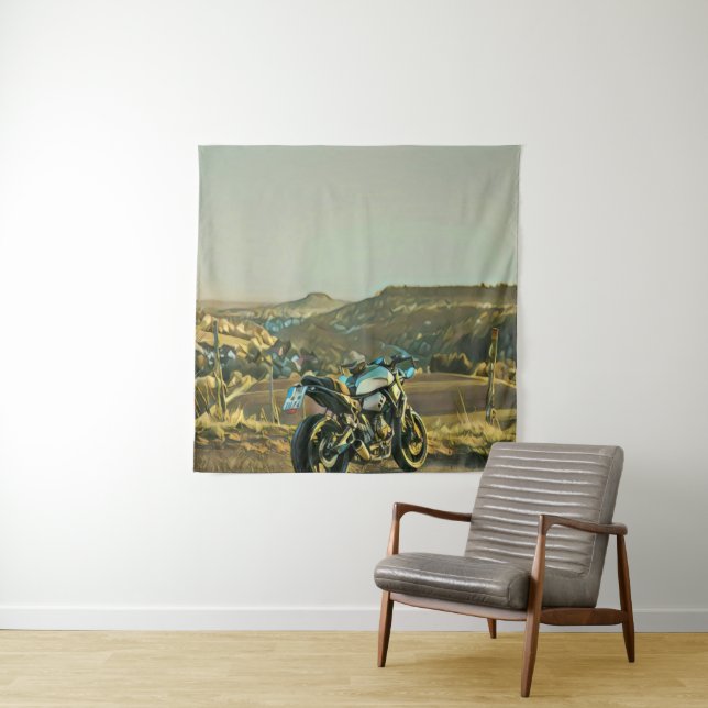 Motorcycle gifts tapestry (In Situ)
