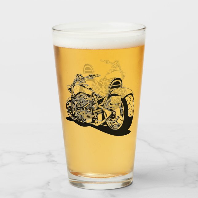 Motorcycle Glass (Front Filled)