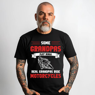  Motorcycle Grandpa Biker Gift T-Shirt