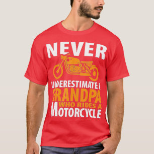 Motorcycle Grandpa Who Rides s Biker Men Dad Gift T-Shirt