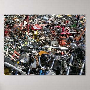 Motorcycle Graveyard- Photography Poster