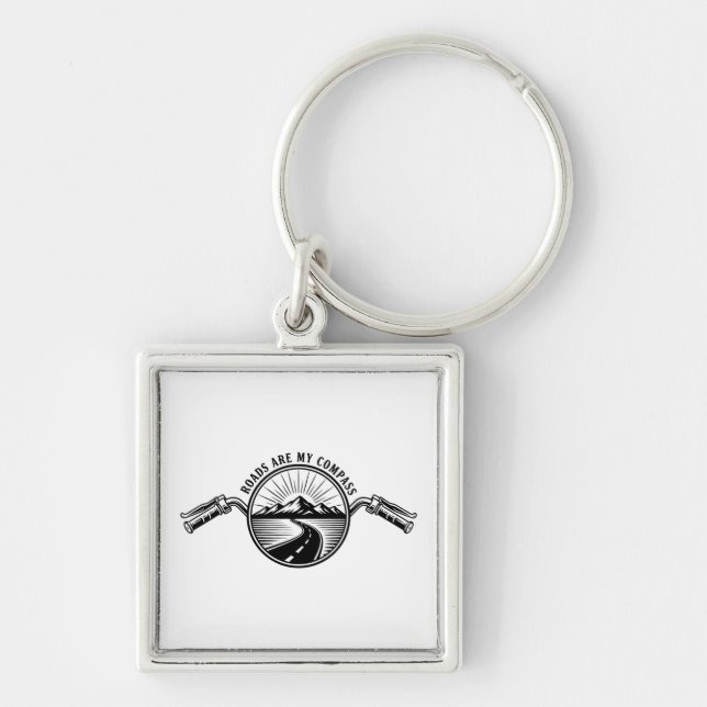 Motorcycle Horizon Adventure      Key Ring (Front)