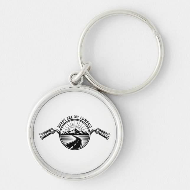Motorcycle Horizon Adventure      Key Ring (Front)