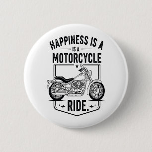 Motorcycle in Desert Cactus Western Set (2) 6 Cm Round Badge