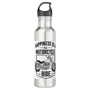 Motorcycle in Desert Cactus Western Set (2) 710 Ml Water Bottle