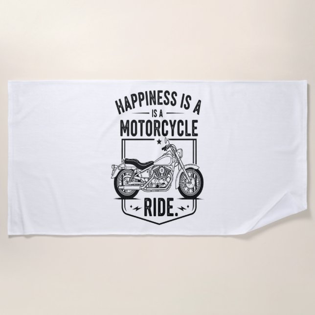 Motorcycle in Desert Cactus Western Set (3) Beach Towel (Front)