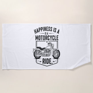Motorcycle in Desert Cactus Western Set (4) Beach Towel